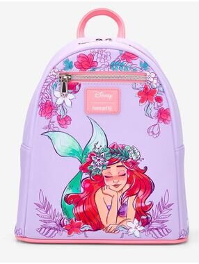 Loungefly Disney The Little Mermaid Floral Dream Backpack NWT